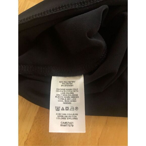 New Ann Taylor Top Womens  Black Puffed Long Sleeves Round  size S - Picture 11 of 12